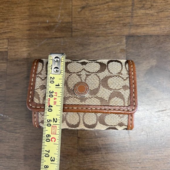 Coach Brown and Tan Contact Lens Travel Case - Picture 8 of 9